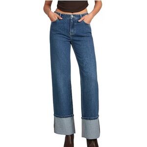 Gianni Bini Mallory straight leg cuff jean size 25